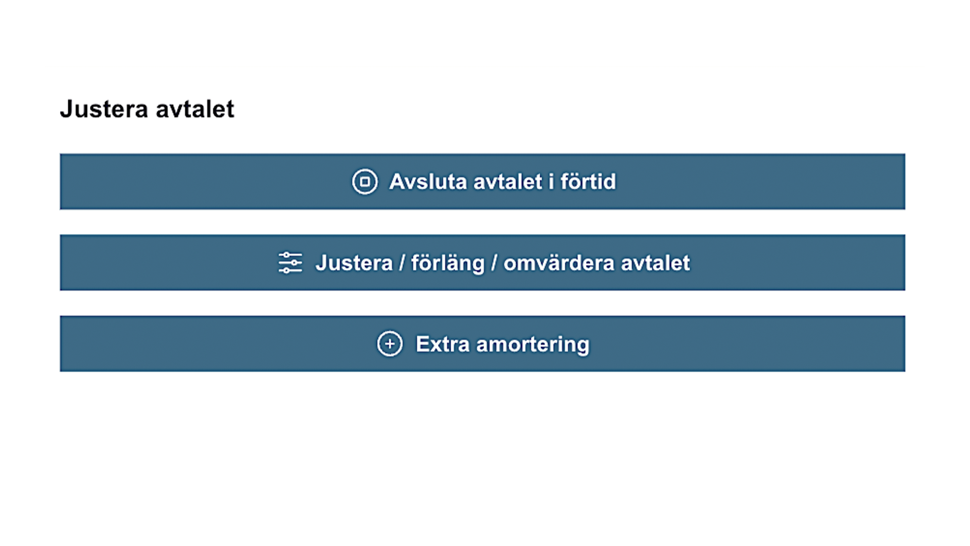 2Funktioner för justeringar